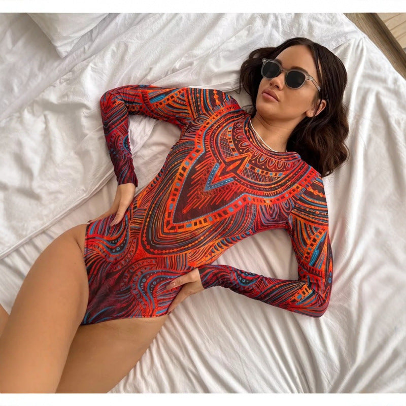 European And American One-piece Bikini Russian Swimsuit
