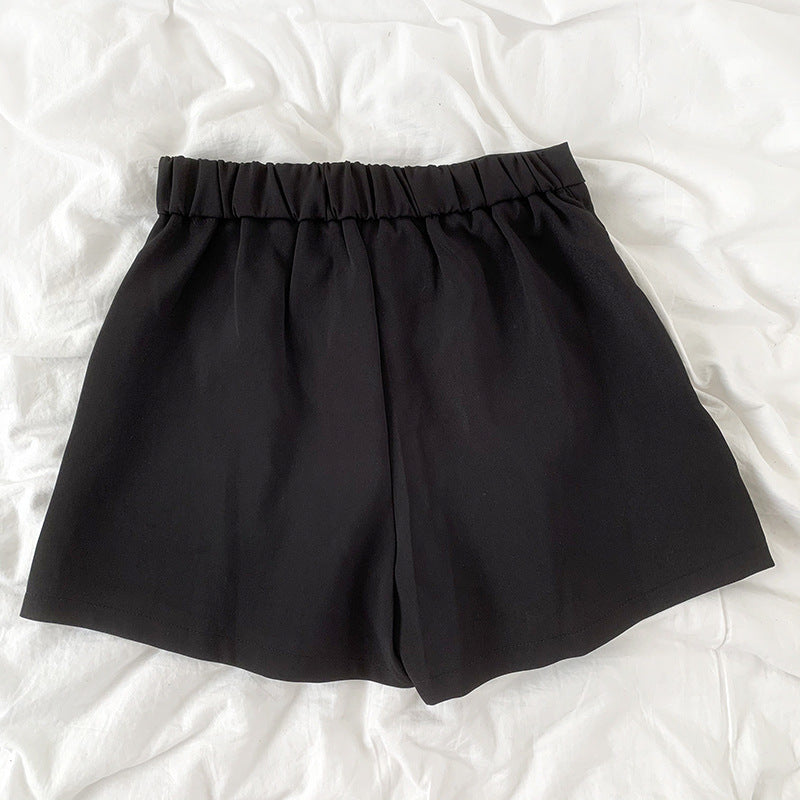 Tight, High Waist, Loose, Slim, Versatile Wide-leg Shorts