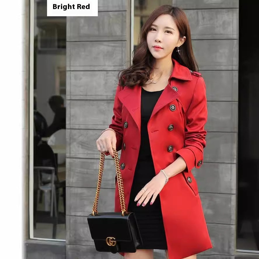 Damemode Trenchcoat Mellemlang frakke