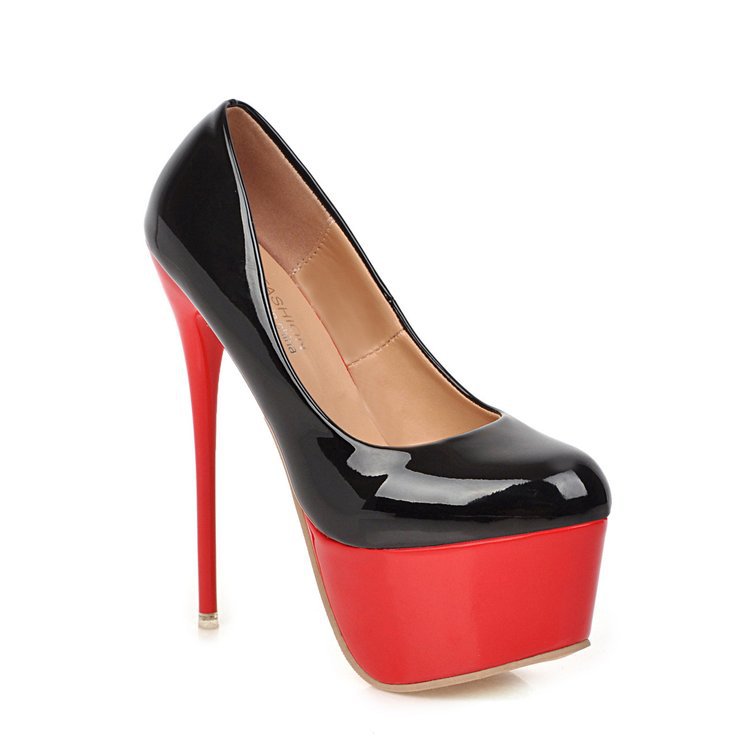 New High-heeled Shoes Women's Color Matching