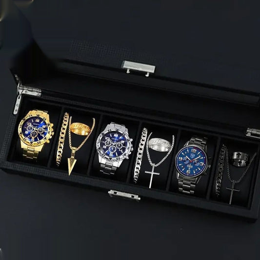 Men's Watches  Fashionable Multi-color Assortment Of Quartz Men's Watches 12-set