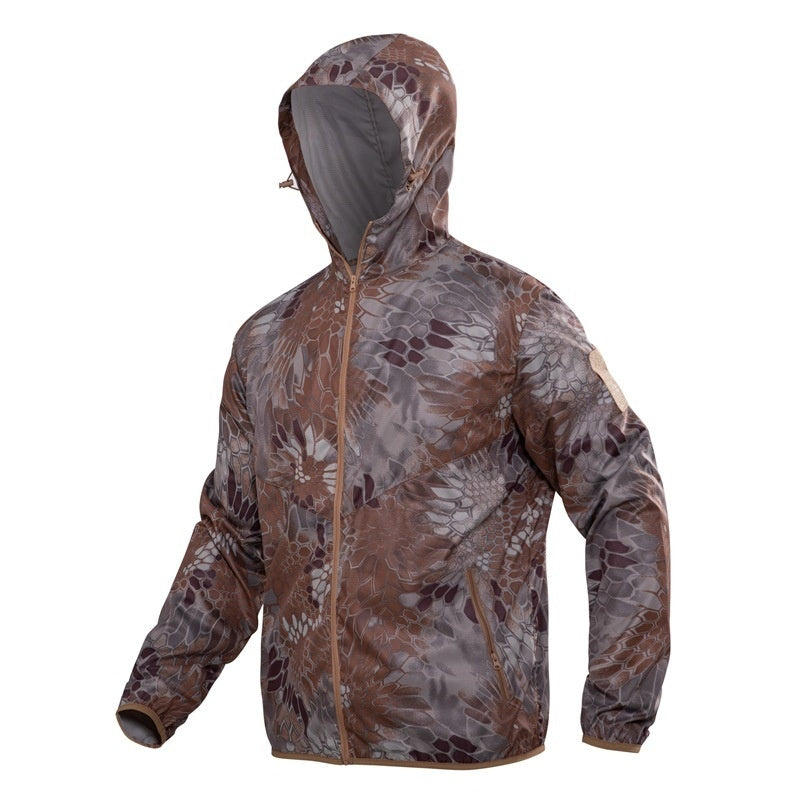 Tactical Hooded Camouflage Outerwear For Outdoor Use