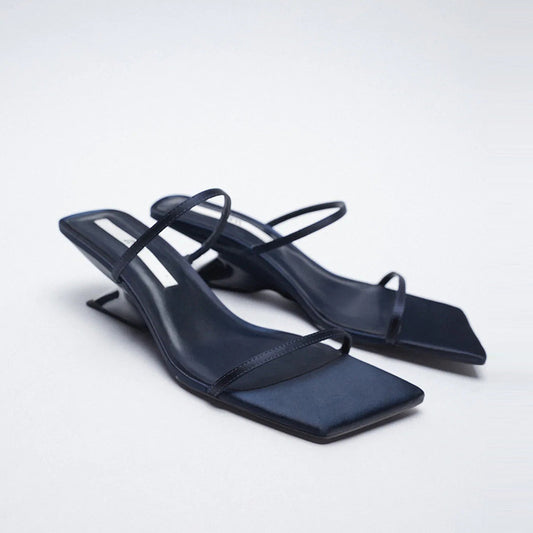 European And American Women's Sandals With Square Toe