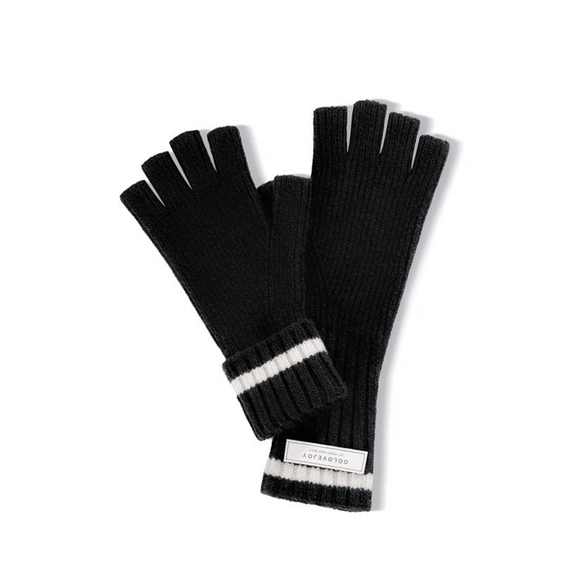 Women's Wool Knitted Long Gloves