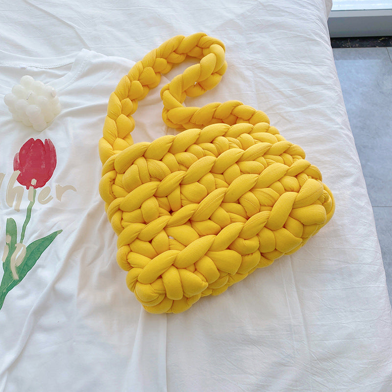 Icelandic Super Thick Wool Diy Hand Knitted Bag