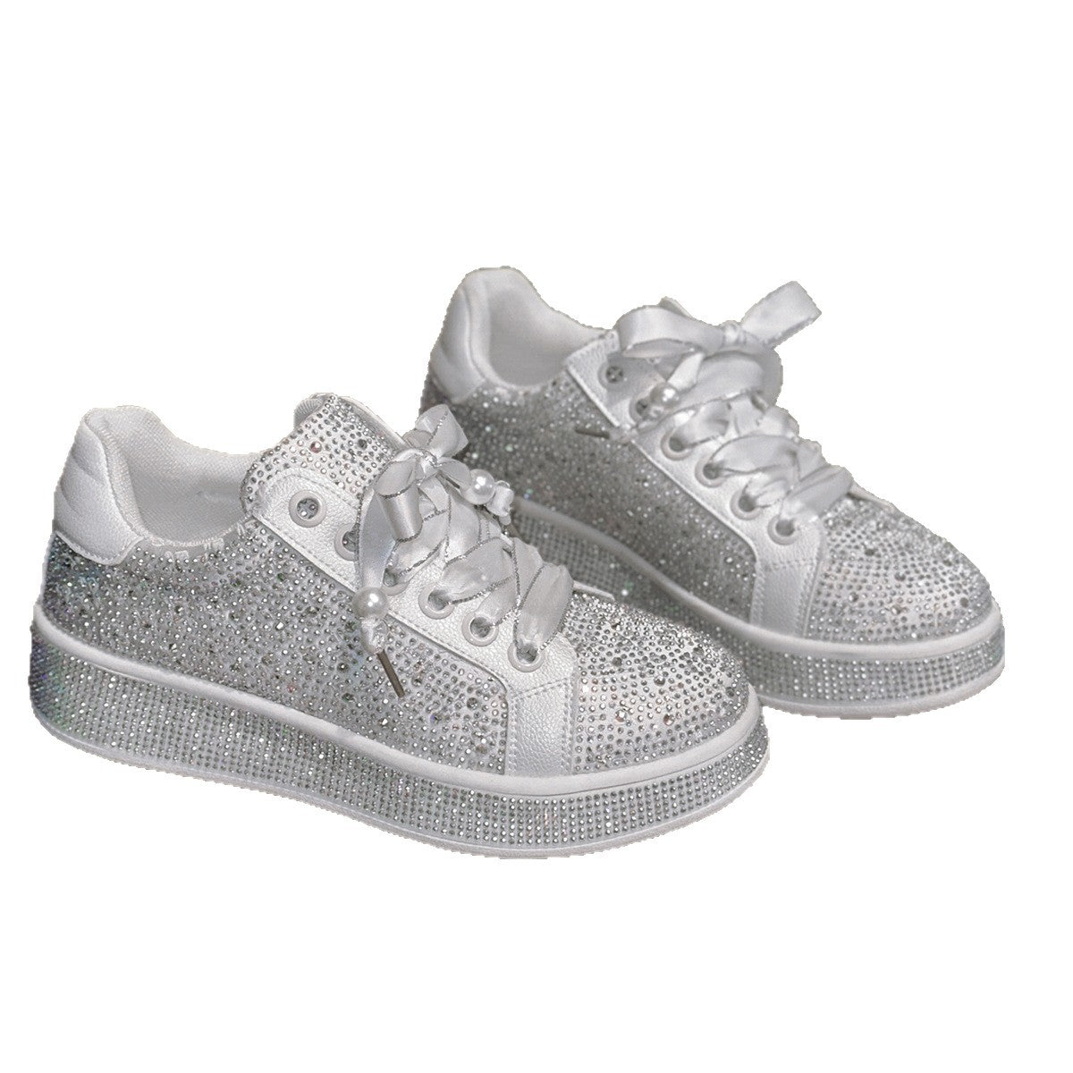 European Goods Plus Size Starry Rhinestone Casual Women's Shoes