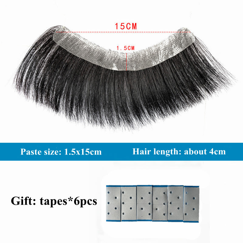 Men's Toupee Human Short Hair Piece Patch For V Style