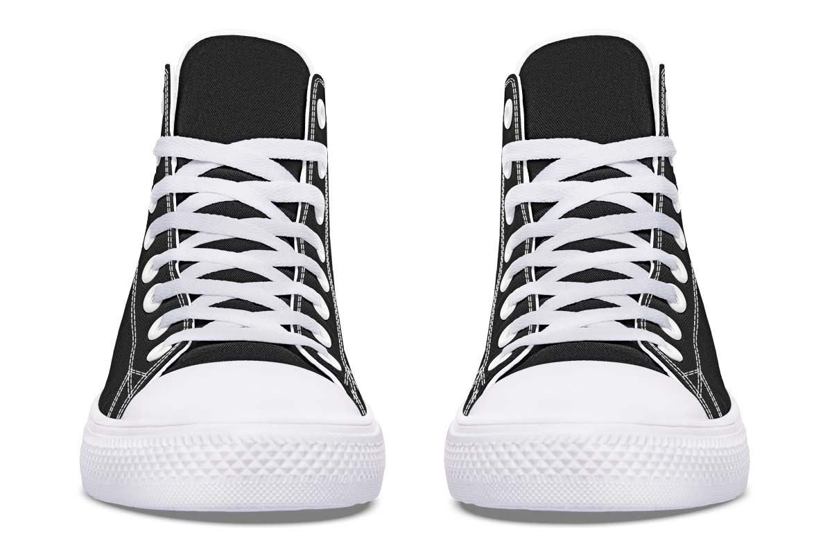 Men's And Women's Fashion Color Printing High-top Canvas Shoes