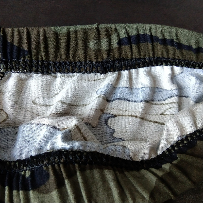 Summer Military Camouflage Print Cropped Leggings