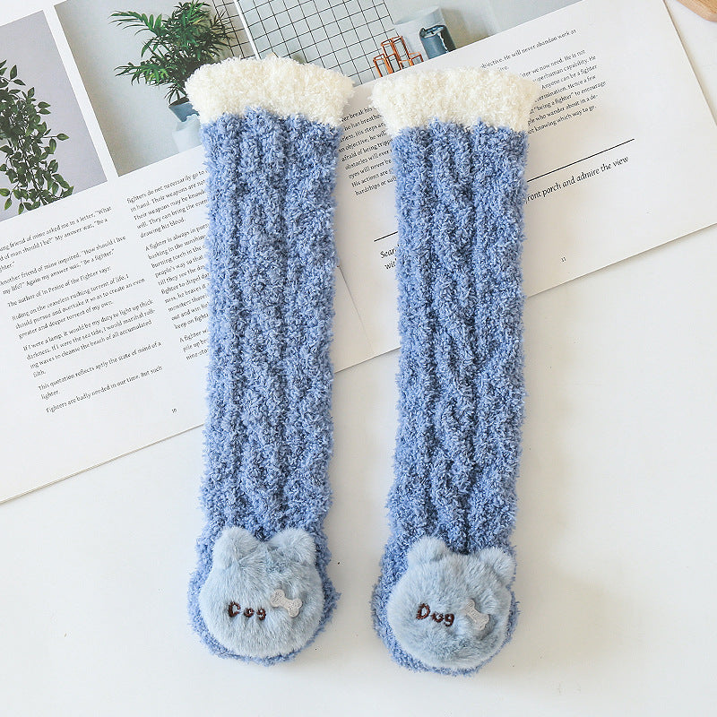 Warm Children Cartoon Doll Knee Socks