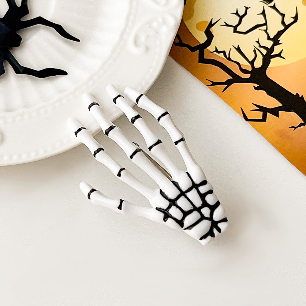Halloween Skull Harajuku Hand Bone Hair Clip
