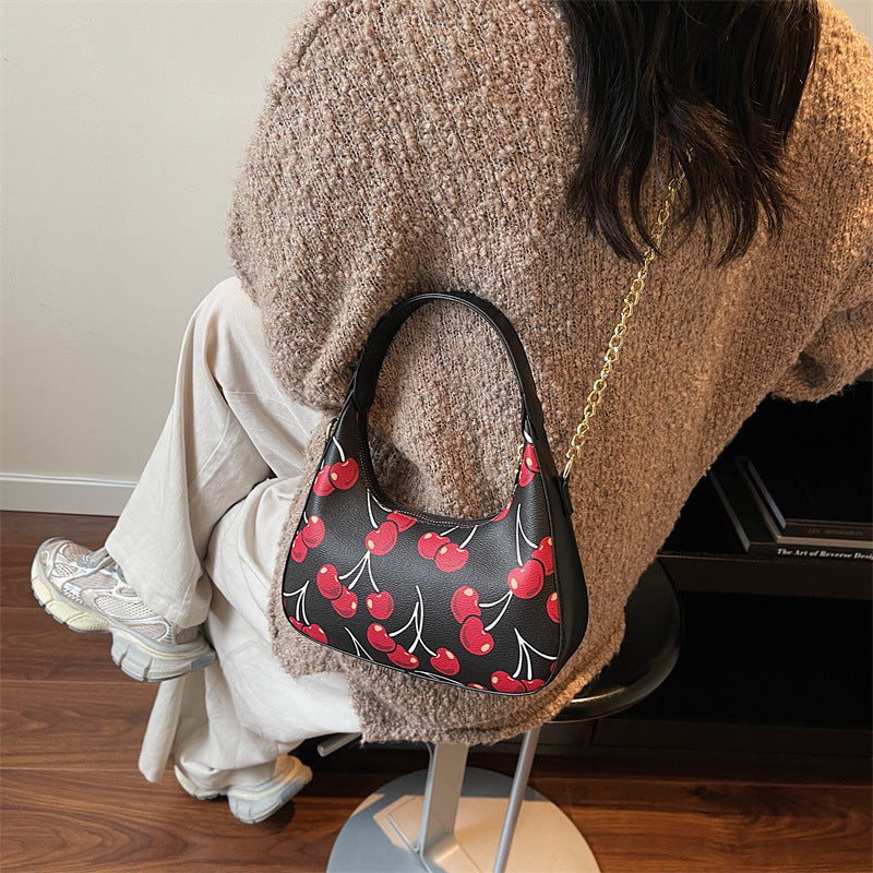 Autumn Printed Fashion Underarm Tote Bag