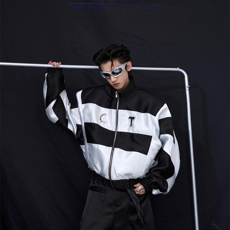 Men's Retro Metal Embellished Jacket