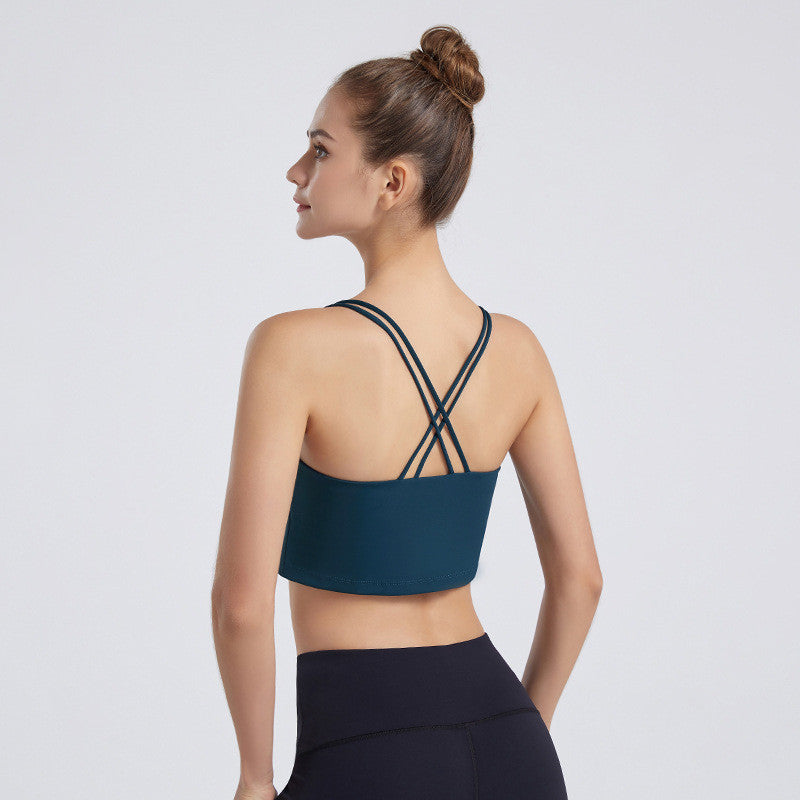 New European And American Nude Sports Bra Women's Breathable