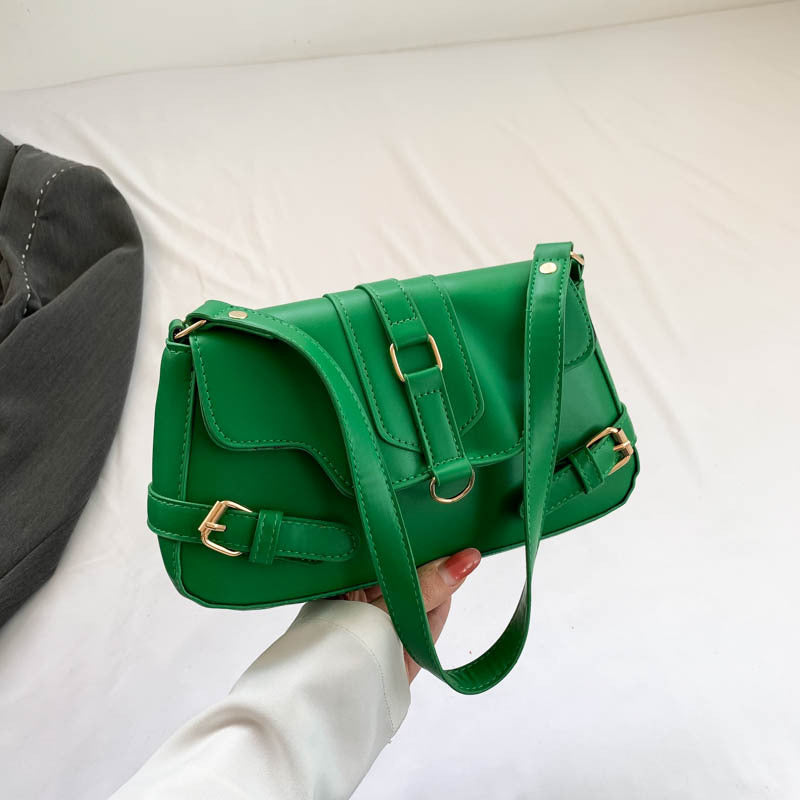 Pure Color Simple Shoulder Messenger Bag Fashion Casual