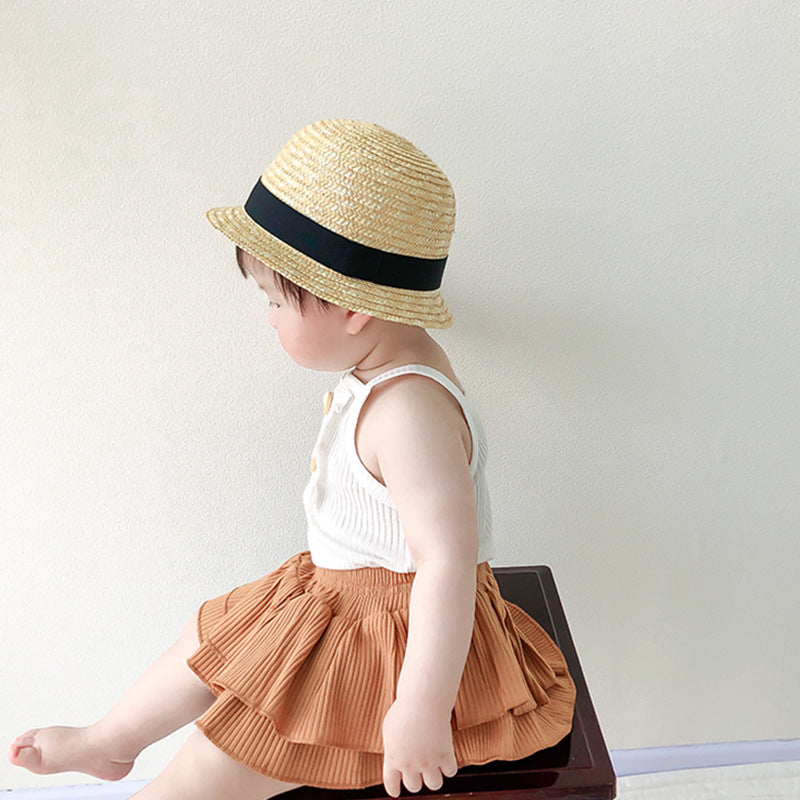 Baby Boy's Cute Japanese Style Straw Hat