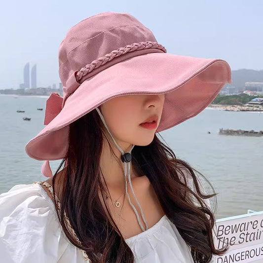 Sun-proof Sun-proof Bow All-match Fashion Sun Hat
