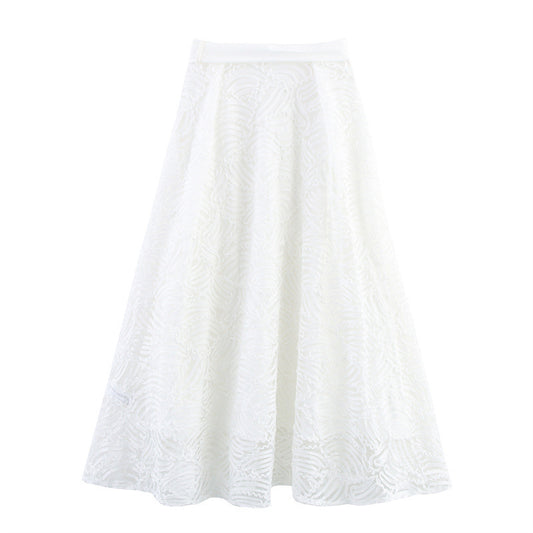 Texture Simple Style Women's Overskirt