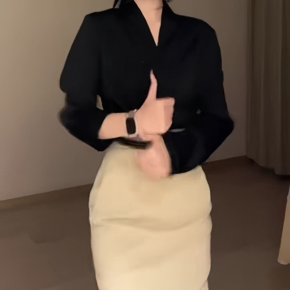Women's Retro Fit-and-Flare Skirt Suit