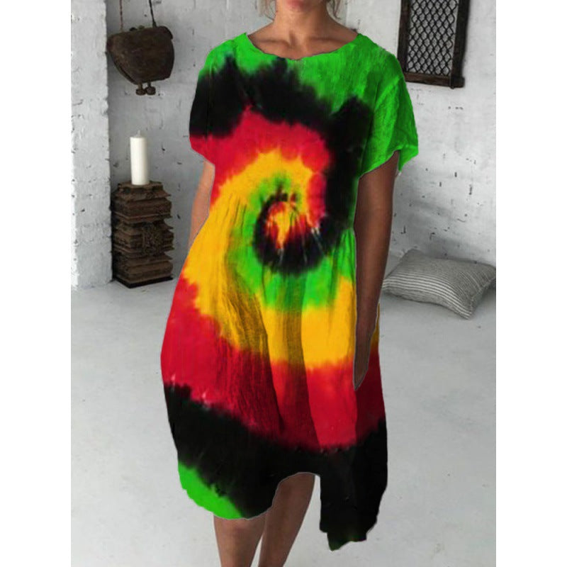 Summer Women's Fashion Print Dress