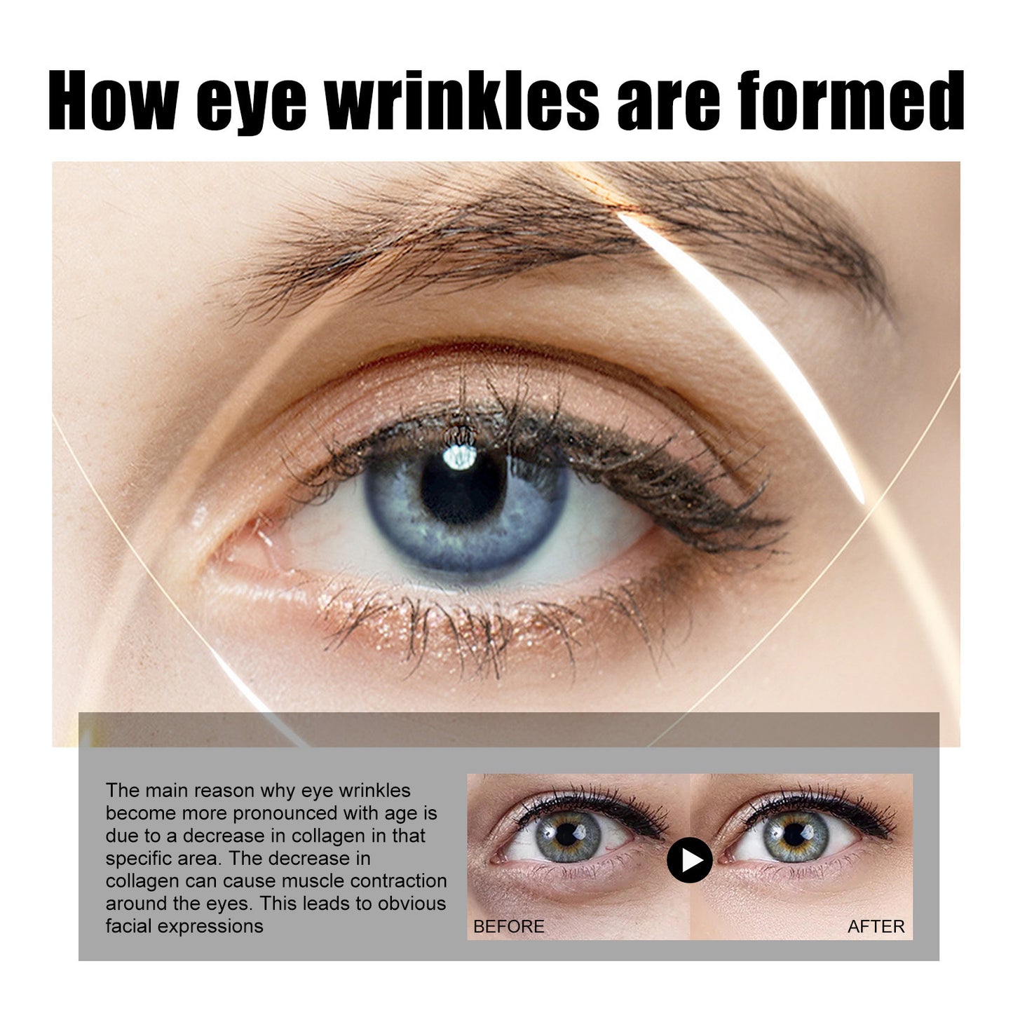Snake Venom Peptide Eye Cream Lightens Eye Bags And Dark Circles