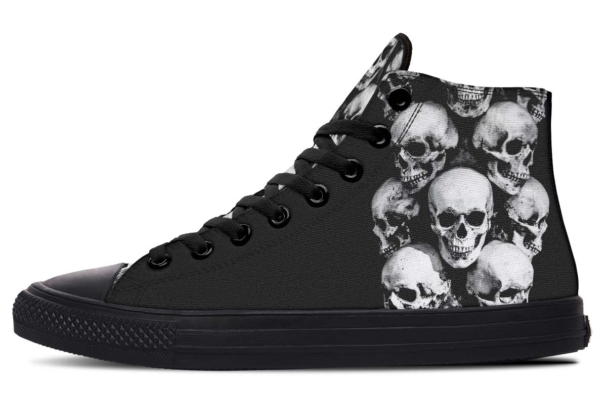 Printed Couple High-top Canvas Shoes