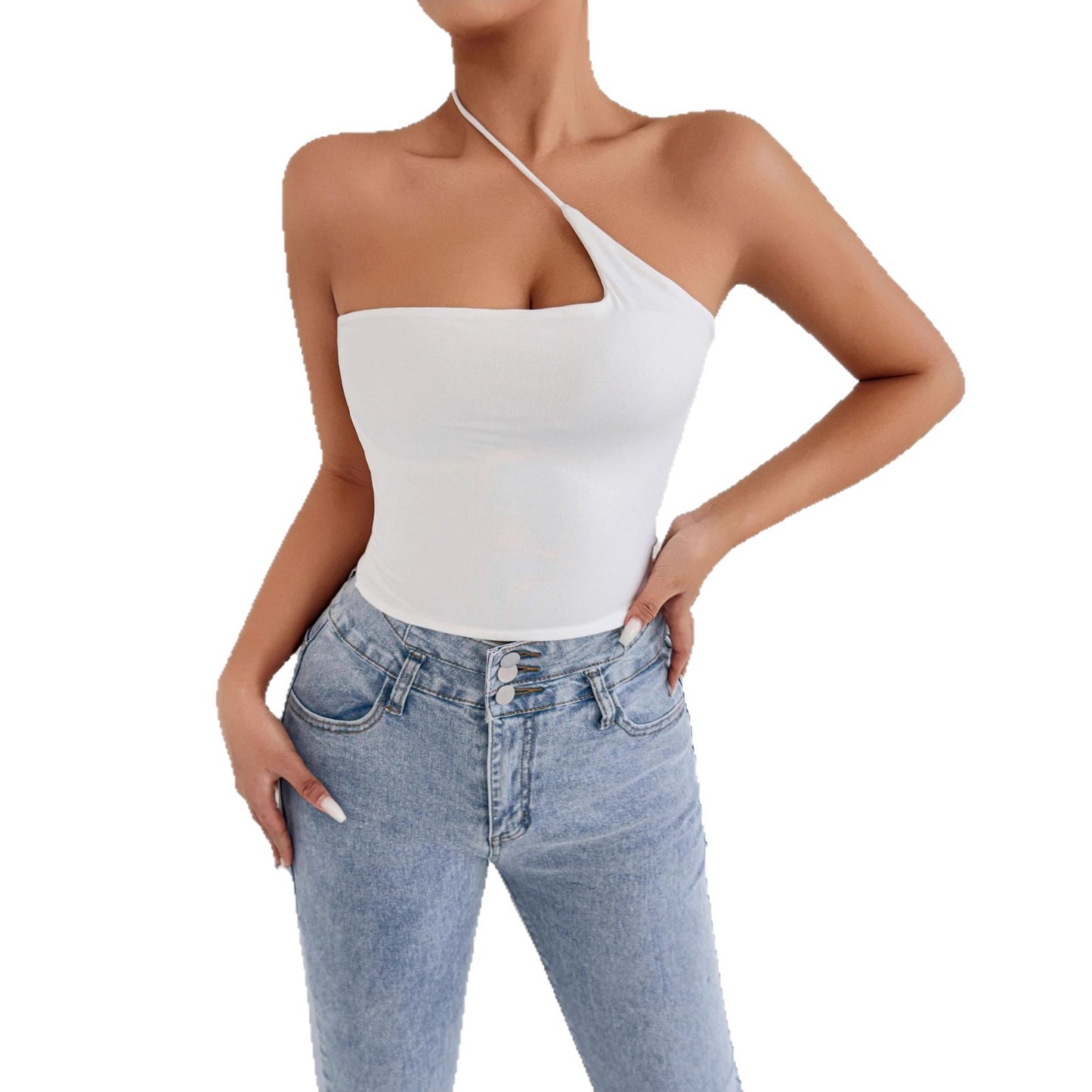 Sexet off-shoulder dametop med raglanærmer