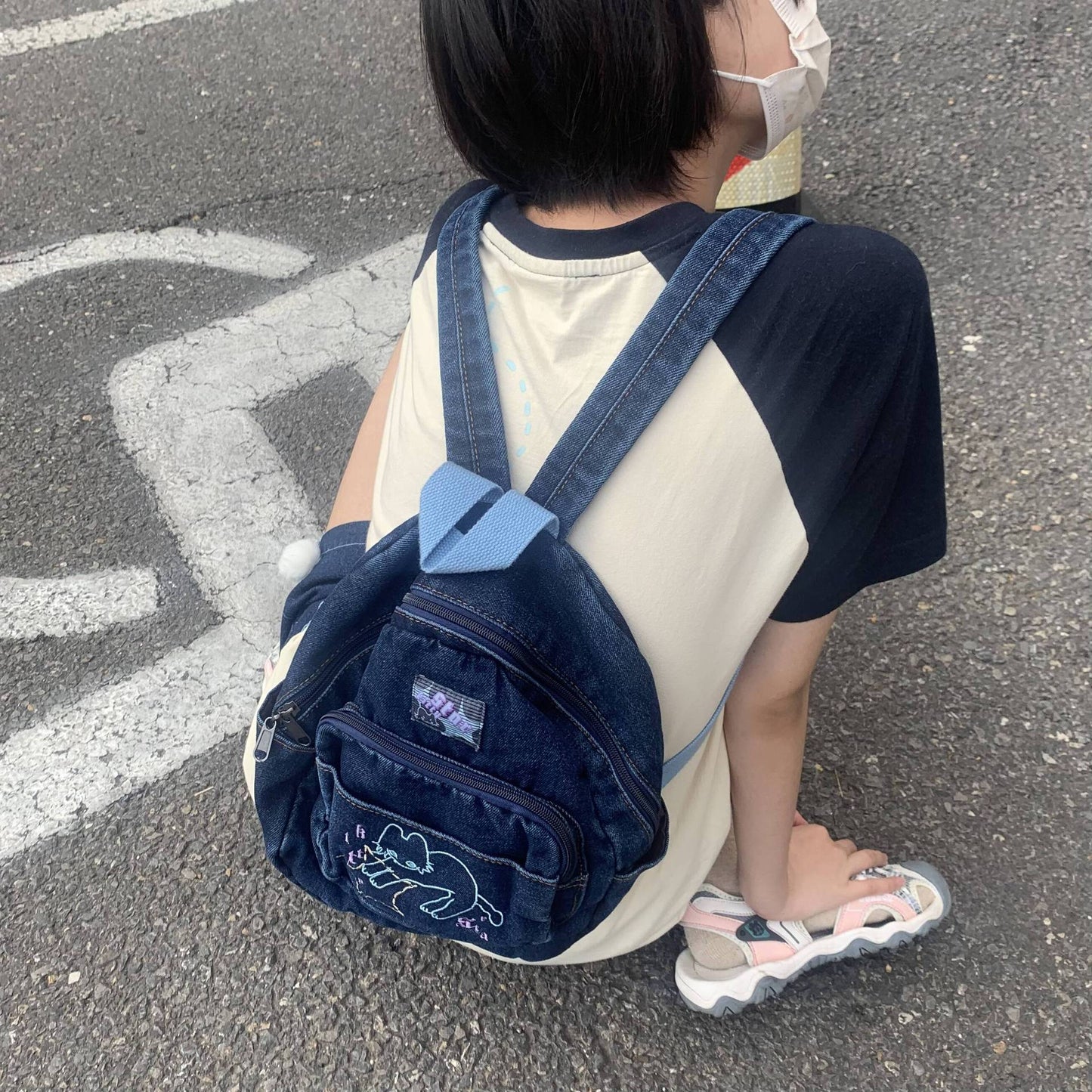 Different Color Bag With Cute Japanese Style Retro Travel Bag