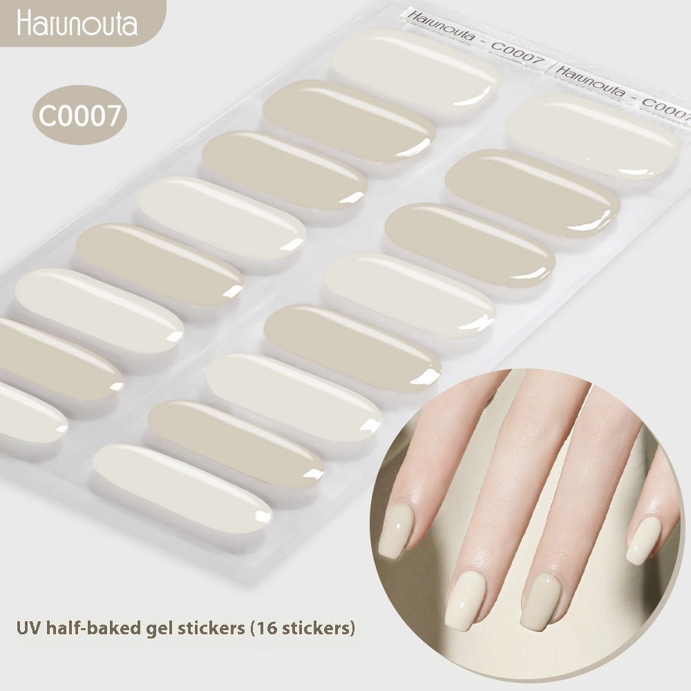 Nail Stickers UV Gel Nail Sticker Semi-curing