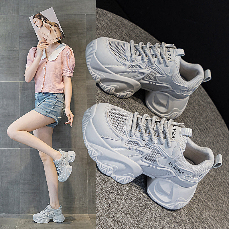 Thick Bottom Small Popular Internet Celebrity Breathable Casual Sneaker