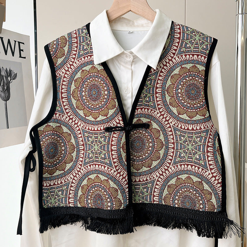 Hong Kong Style Shawl For Women New Spring Summer Ethnic Style