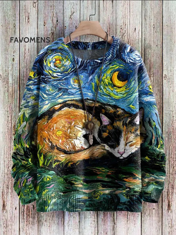 Halloween Digitalprintet Rundhalset Sweater Til Mænd Og Kvinder