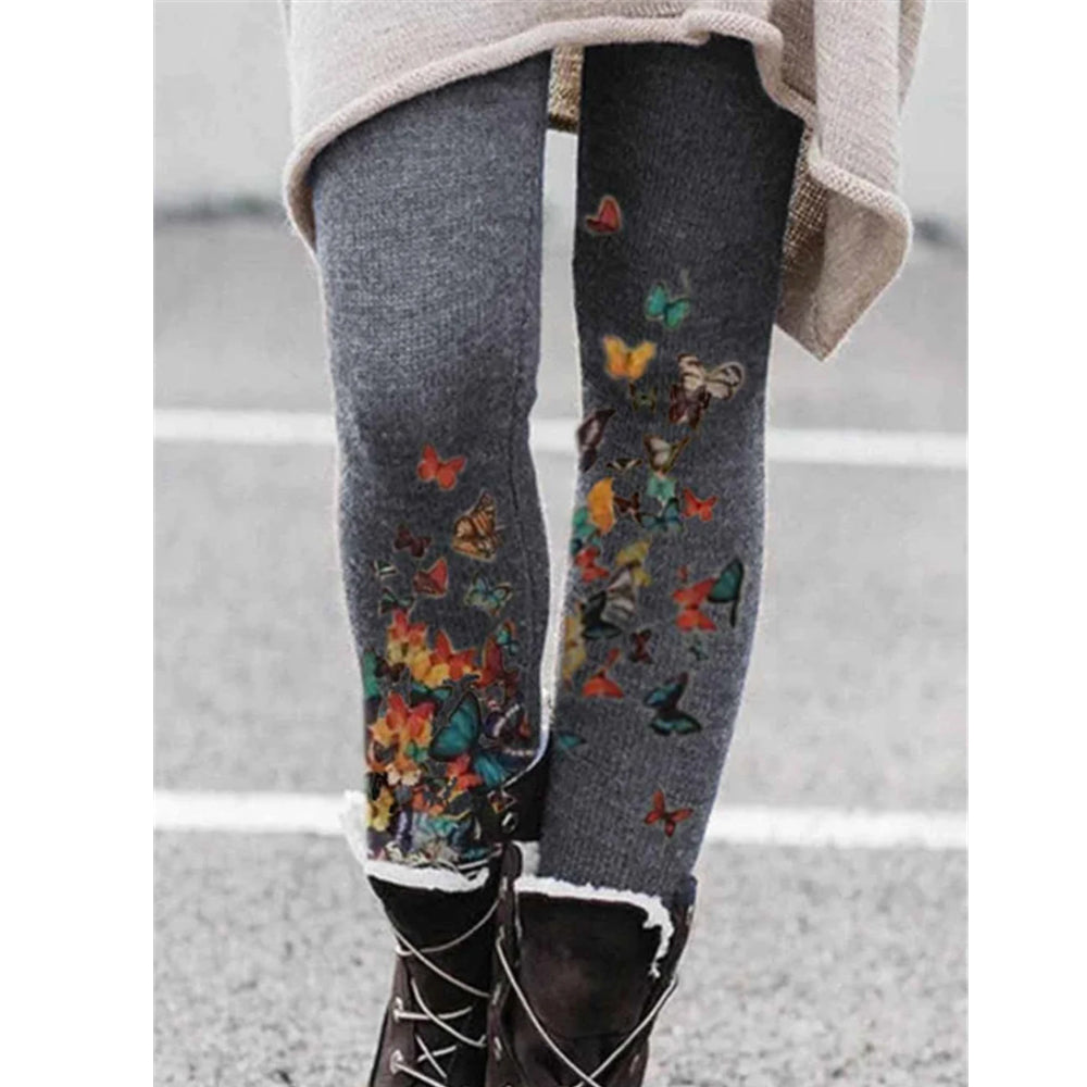 European And American New Pants Spring Printing Fashion Slimming