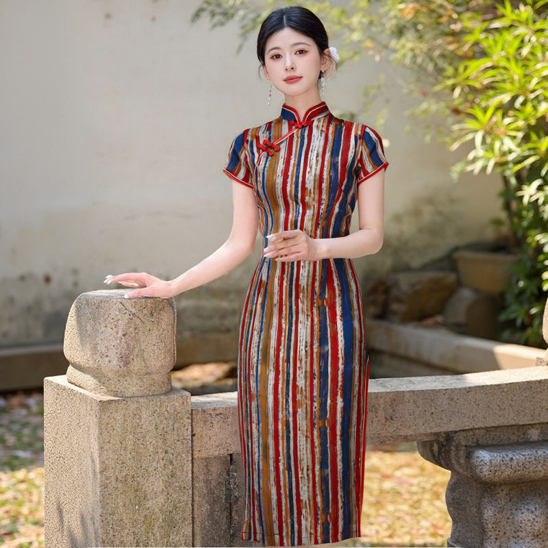 New Womens Fashion Chinese-style Cheongsam And Modern Chinese Long Dress