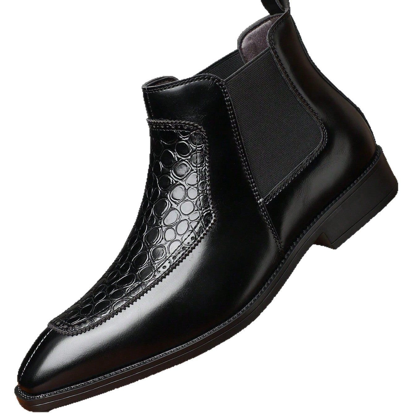 Business Casual Mid-top Retro Men's Pointed Versatile Martin Boots