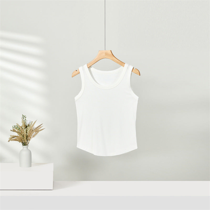 Seamless All-match U-neck Vest Spring And Summer Bottoming Shirt
