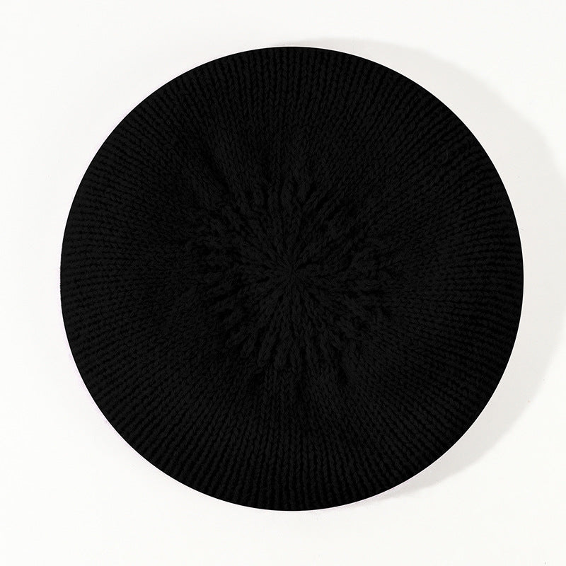 Soft Glutinous Mohair Knitted Plush Knitted Hat