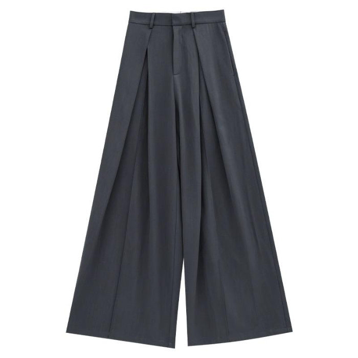 Autumn High Waist Casual Wide Leg Pants