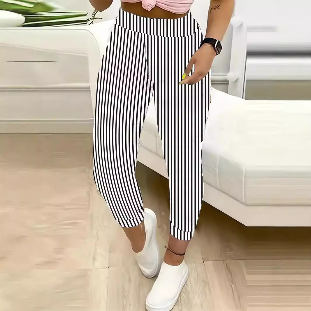 Women's Casual Trousers Lantern Ankle-tied Sports Pants