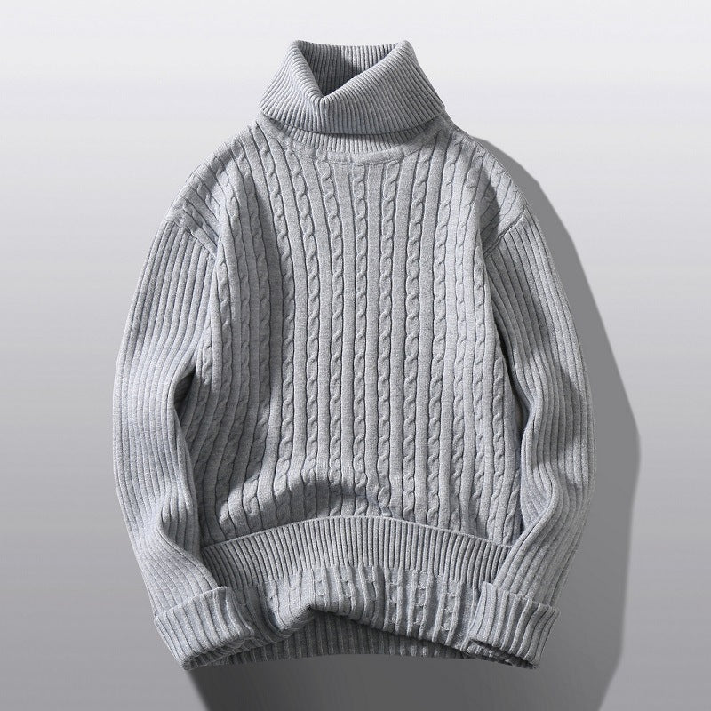 Mænds rullekrave Twist Shape bundskjorte sweater