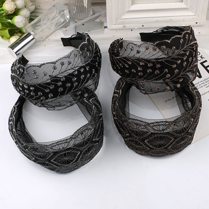 Headband Female Toothed Non-slip Wide Edge