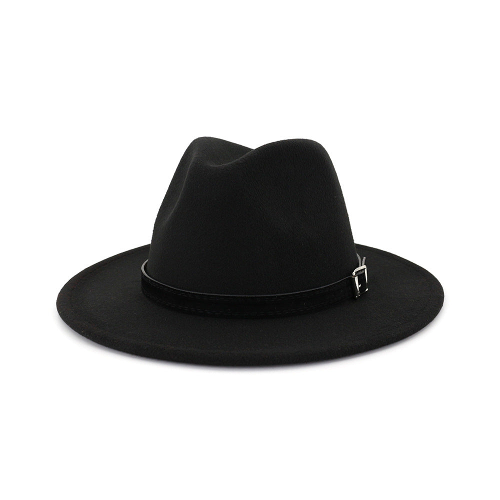 Women's Autumn And Winter Classic Jazz Hat Woolen Hat