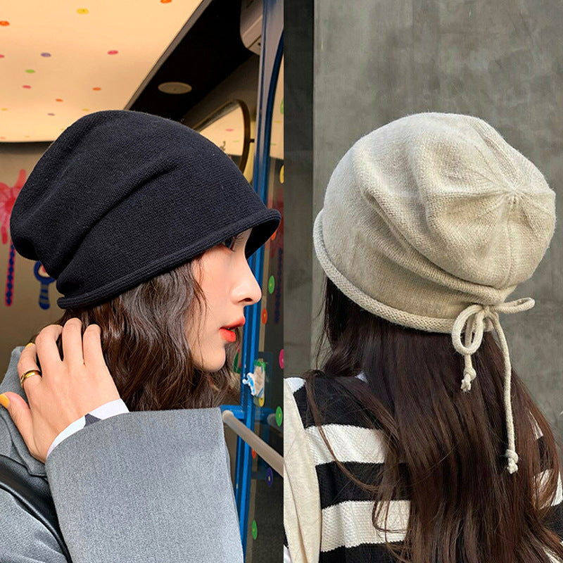 Fashion Loose And Lazy Style Big Head Circumference Beanie Hat
