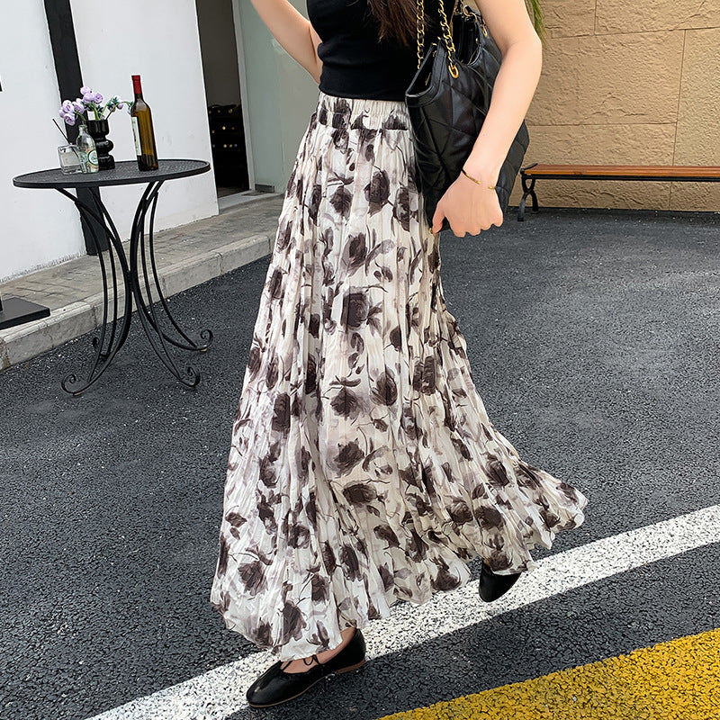 Printed Skirt Slimming Women's Summer Dress