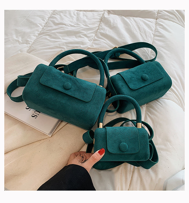 Women's New Popular Frosted One-shoulder Messenger Handbag