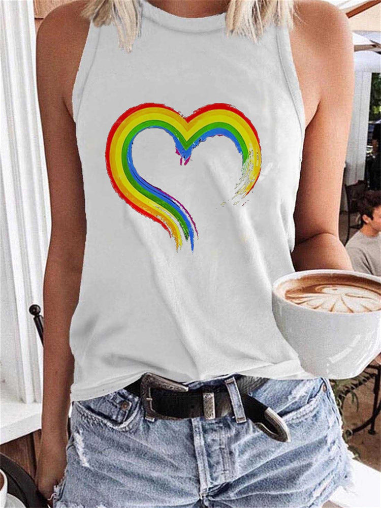 Summer Women's Fruit 3D Printed Casual Sleeveless Vest
