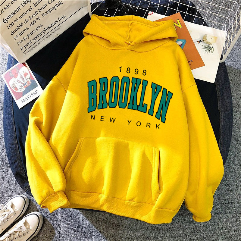 Women's Printed Couple Pullover Sweatshirt Loose