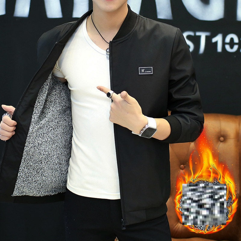 Spring And Autumn Youth Stand Collar Jacket Baseball Shirt Coat