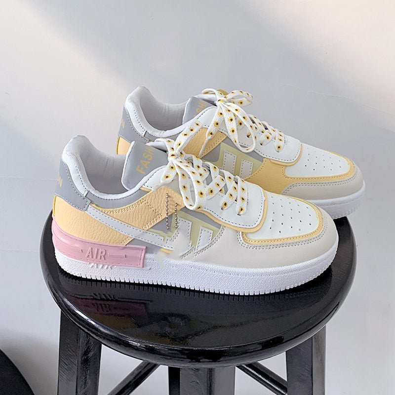 Summer Women's Fashion New Cute Thick Bottom Polka Dot White Shoes