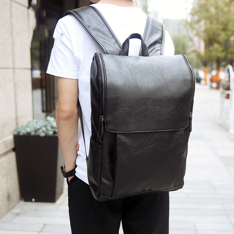 New Korean Version Of Soft Outdoor Backpack Student School Bag Leisure Bag British Computer Soft